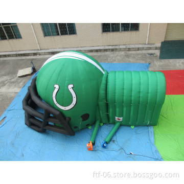 2015 new fashioned Inflatable helmet tunnel /inflatable bulldog tunnel